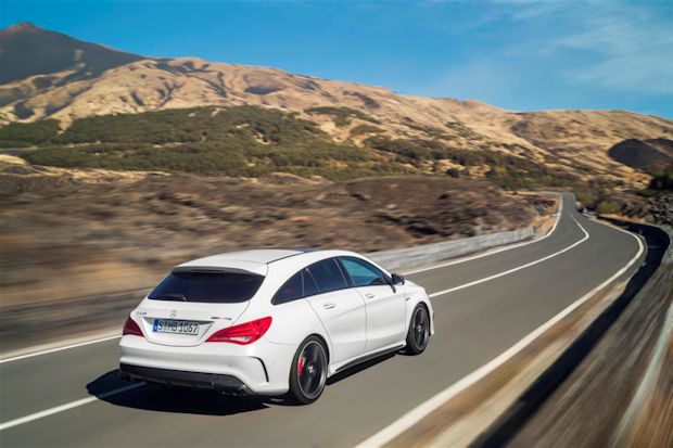 Schick und praktisch ist der neue Mercedes CLA Shooting Brake.