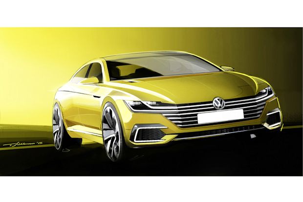 VW Sport Coupé Concept GTE - Hightech-Studie mit Plug-In-Hybridantrieb.