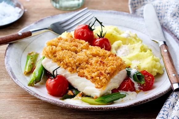 Mit Fisch fit durch den Frühling: Fischfilet mit knackigem Gemüse ...