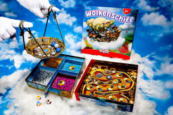 Das Spiel "Wolkenschiff" bietet außergewöhnliches Equipment.